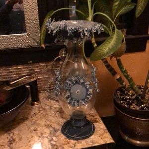 Glass art by Kenny Devine kends jeans